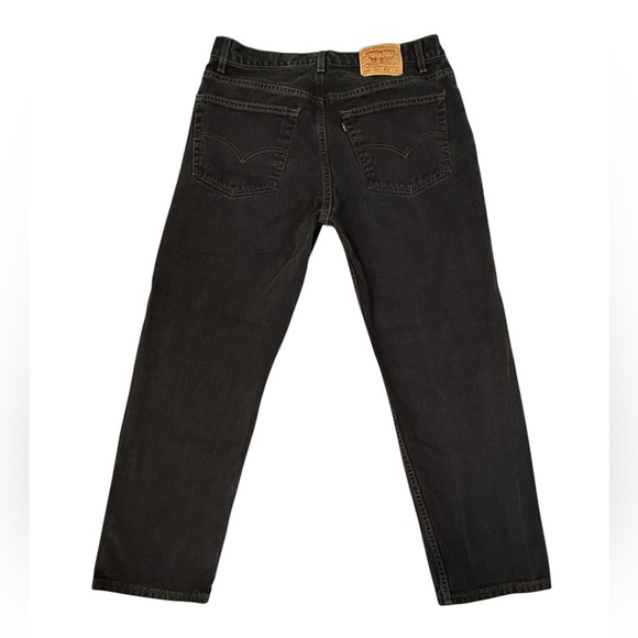 Levi's Men's 505 Regular Fit Straight Leg Jeans black Gray Size 38x30 #1738 - Picture 5 of 6